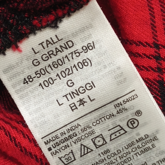 Gap Buffalo Plaid Button Down Drop Waist Shirt Dress Size Large/Tall - Picture 8 of 11